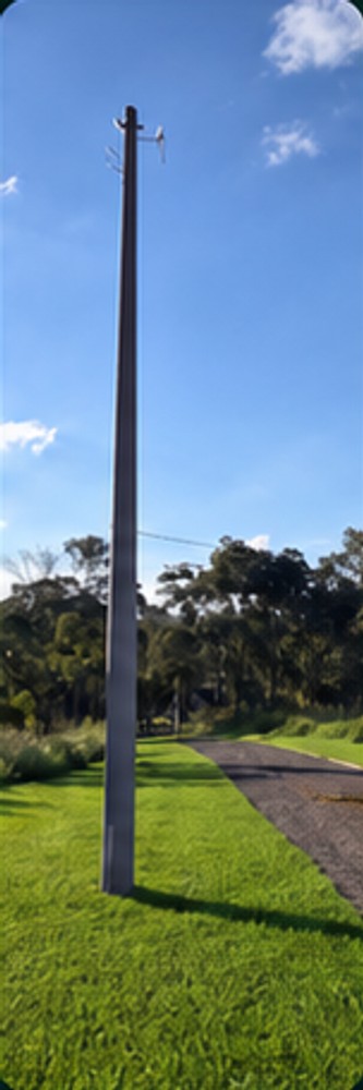 Poste da rede elétrica